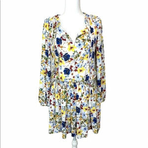 Banana Republic Floral Cinched Waist Dress
